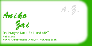 aniko zai business card